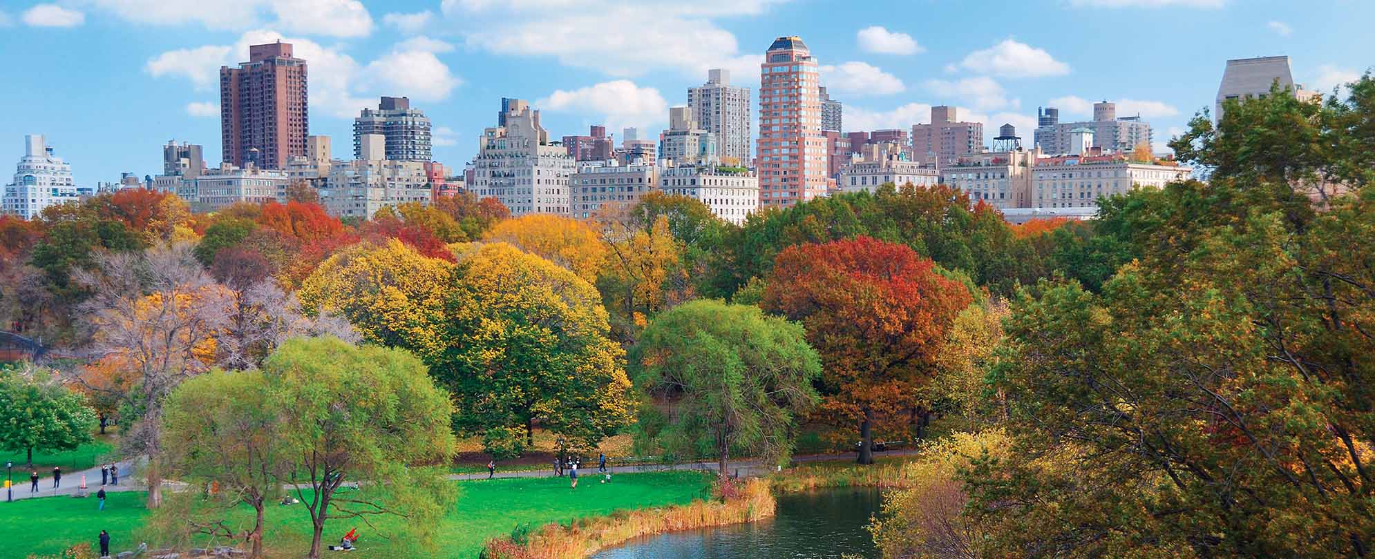 Central Park in New York City during fall.